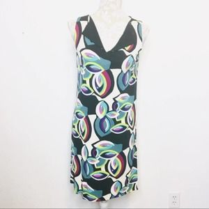 Nicole Miller Silk Shift Dress SMALL Sleeveless